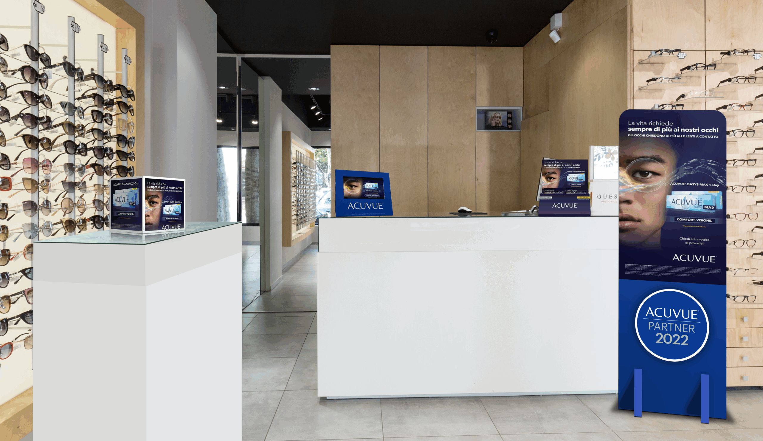 esposizione interna Acuvue MAX
